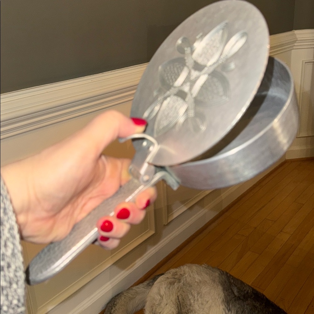 Mid Century Hammered Aluminum Crumb Catcher